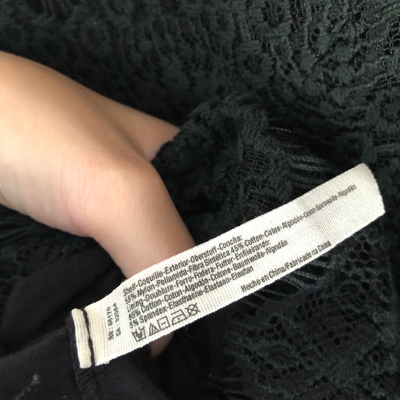 FREE PEOPLE Peek a Boo Black Lace Slip Dress - Picture 7 of 7